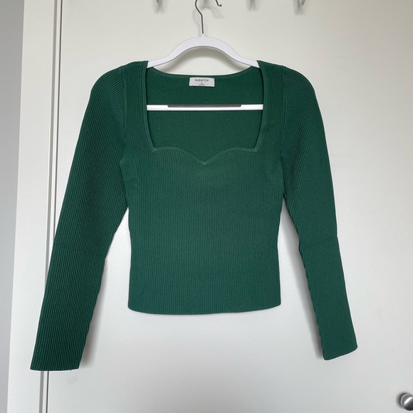Babaton Tops - Brand New Babaton Sculpt Knit Sweetheart Longsleeve Size m